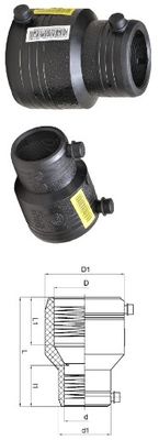 Reducer DN63-DN90 PE Electrofusion Fittings SDR11